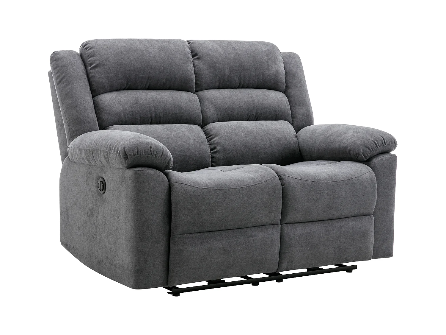 Relaxsofa 2-Sitzer elektrisch - Stoff - Grau - BUROLO