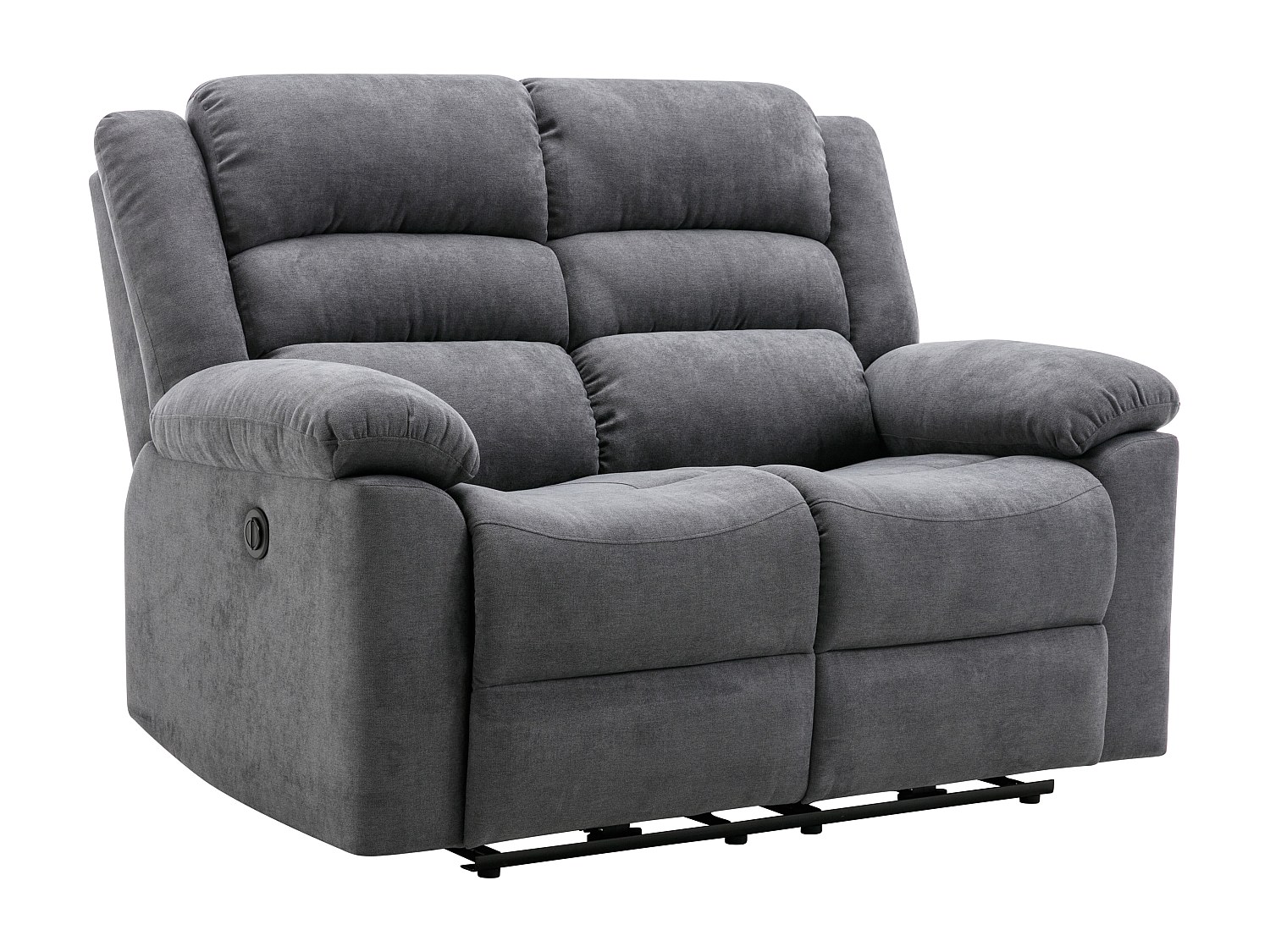 Relaxsofa 2-Sitzer elektrisch - Stoff - Grau - BUROLO günstig online kaufen