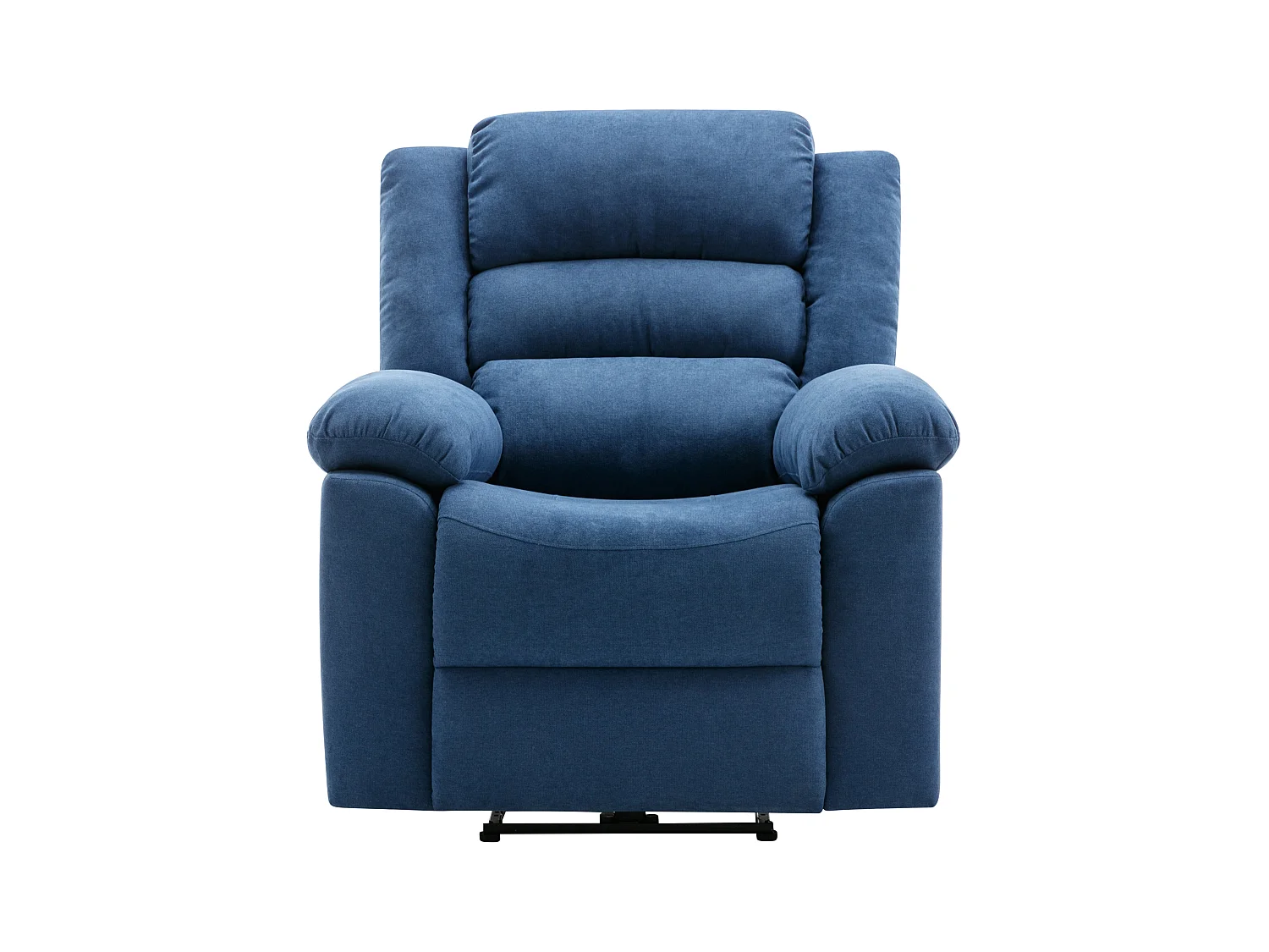Relaxsessel elektrisch - Stoff - Blau - BUROLO