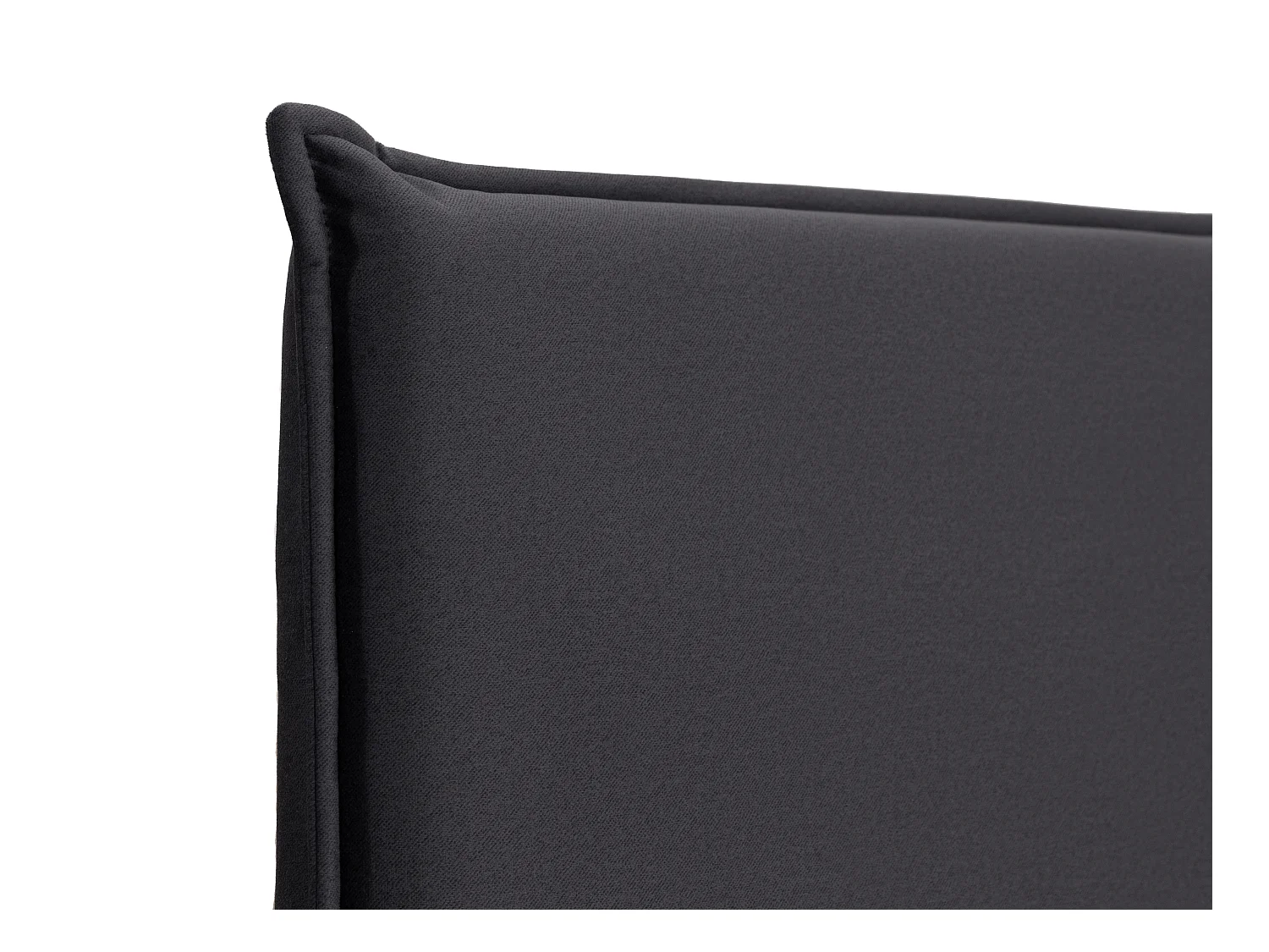 Tête de lit 180 cm - Velours - Gris anthracite - AMBRILIA