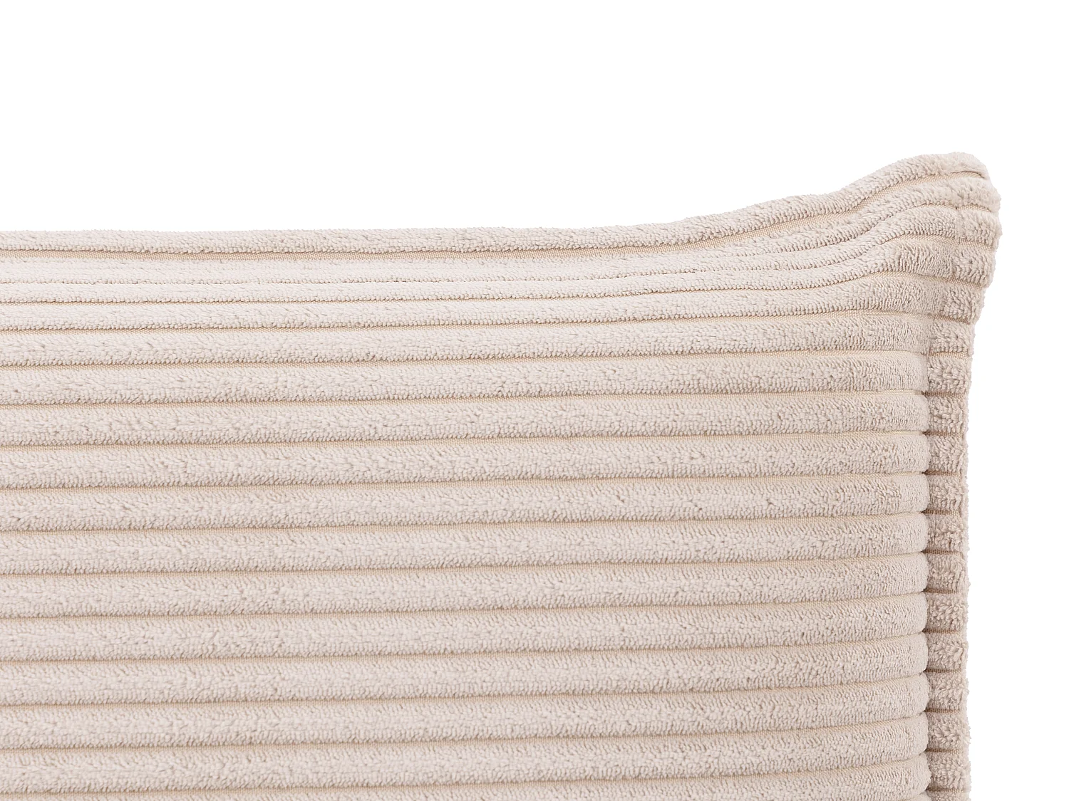 Tête de lit 160 cm - Velours côtelé - Beige - AMBRILIA