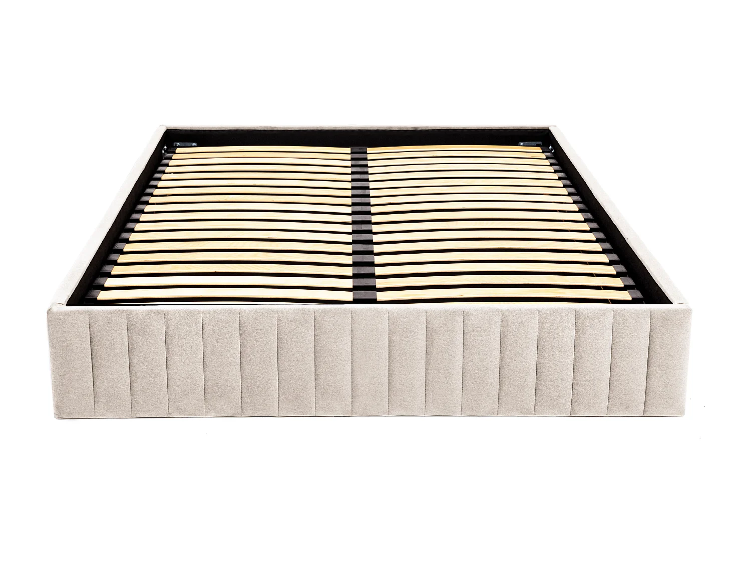 Bedbodem met opbergruimte 140 x 190 cm van beige velours - SETHI van YSMÉE