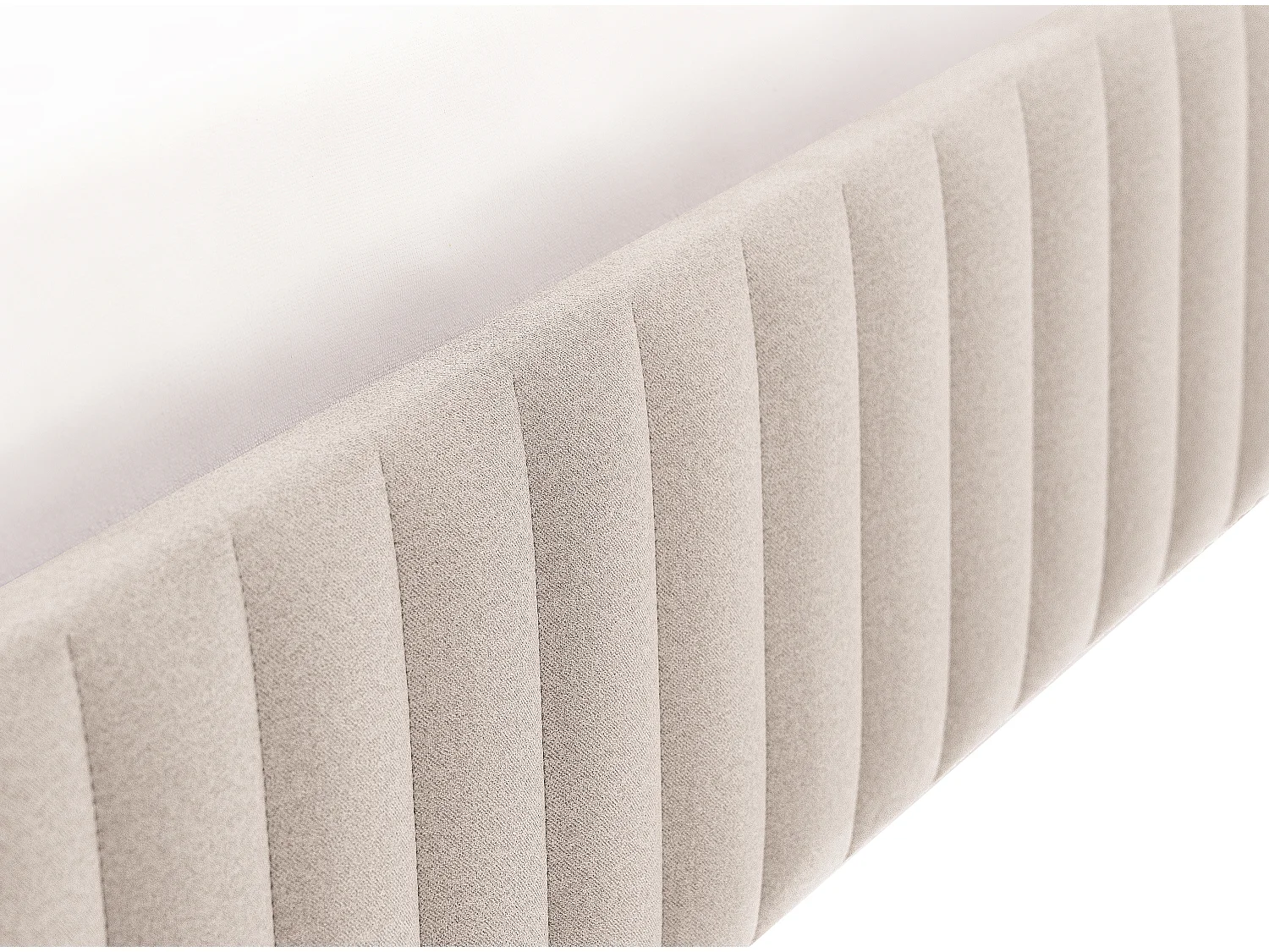 Bedbodem met opbergruimte 140 x 190 cm van beige velours - SETHI van YSMÉE