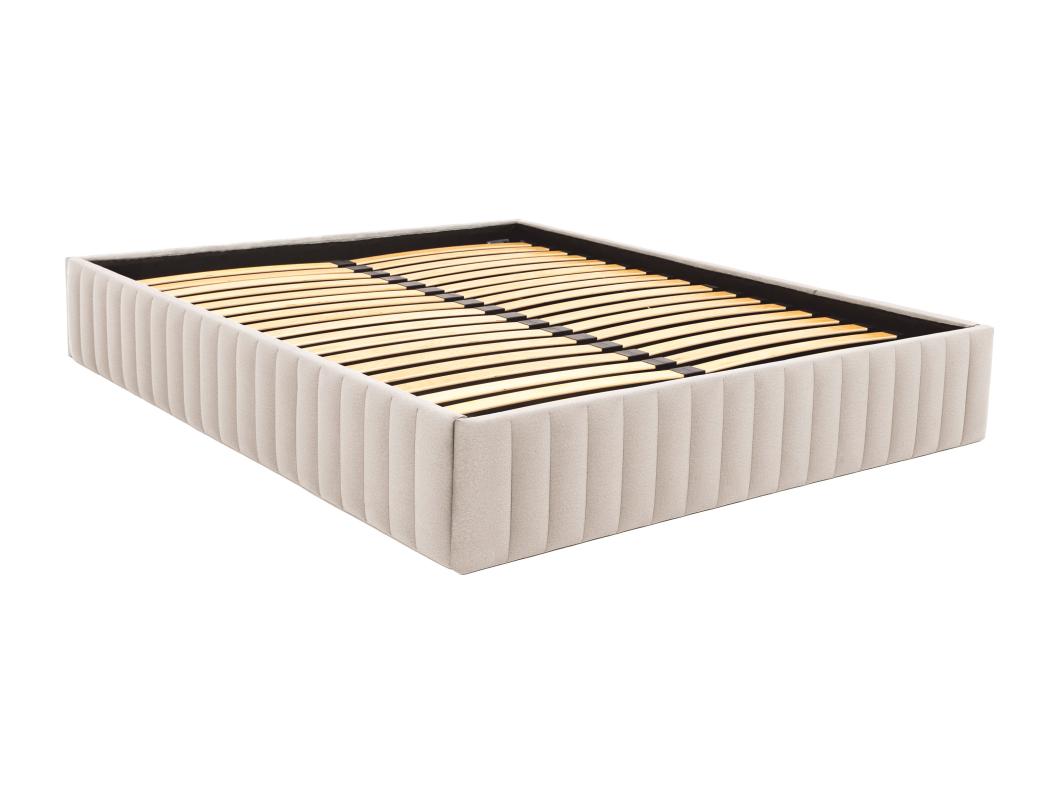 Sommier coffre 140 x 190 cm en velours - Beige - SETHI de  YSMÉE