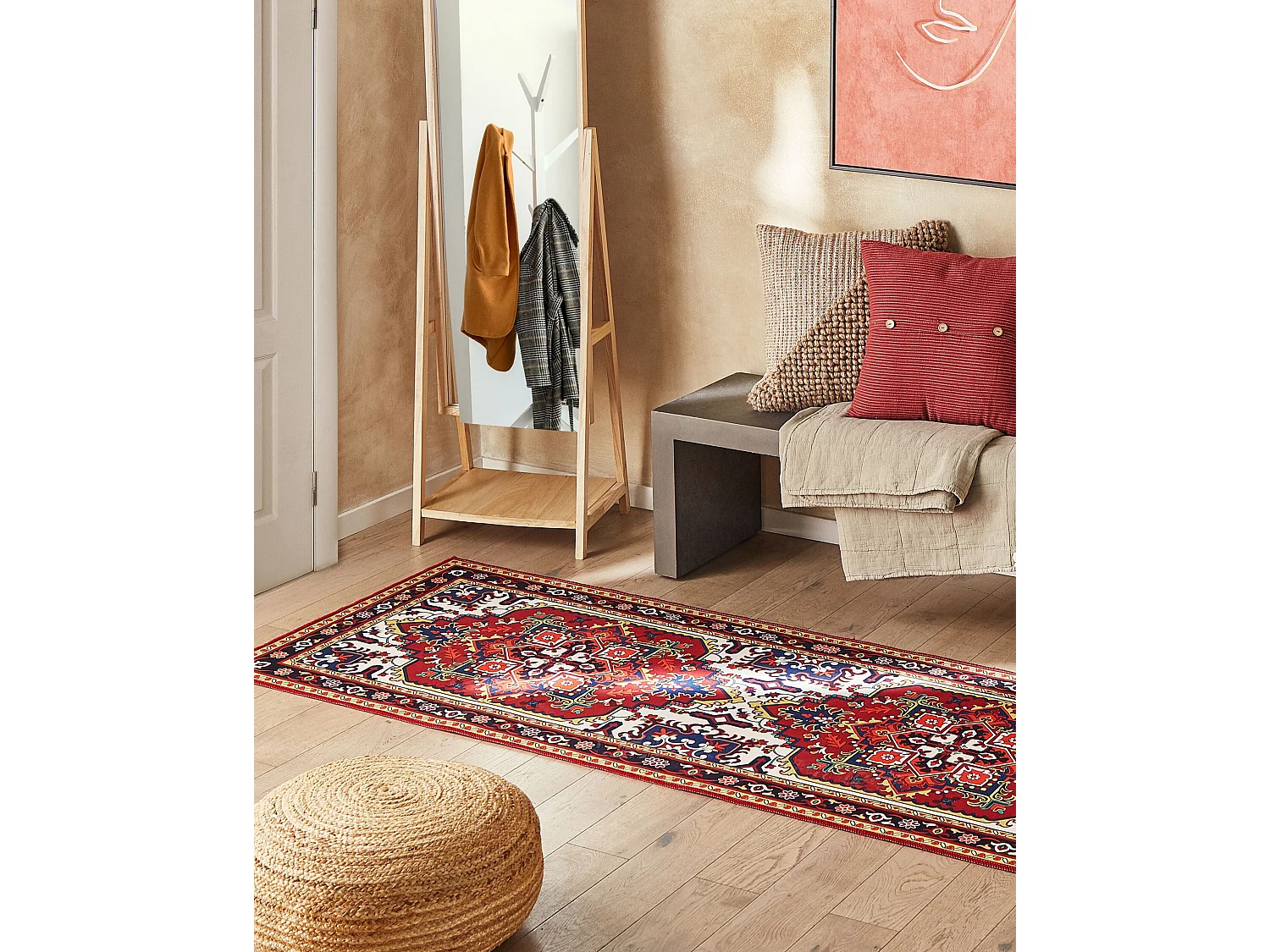 Tapis COLACHEL Rouge 80 x 240 cm