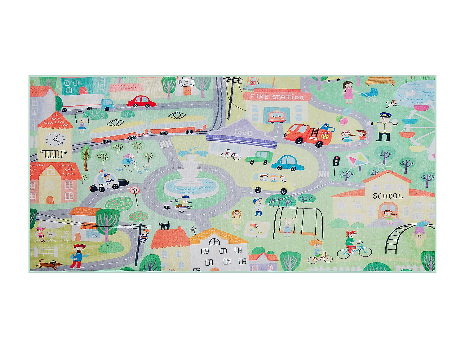 Tappeto per bambini cotone multicolore 80 x 150 cm KEMER