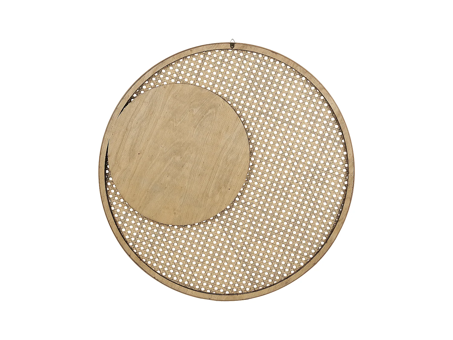 Moderner Wandspiegel Rattan natürlich ø 60 cm rund Palau