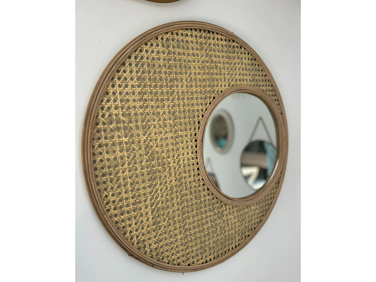 Miroir PALAU 60 cm 60 cm Rotin Naturel