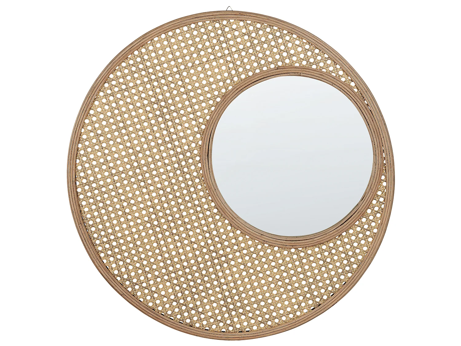 Wandspiegel PALAU 60 cm 60 cm Rotan Natuurlijk