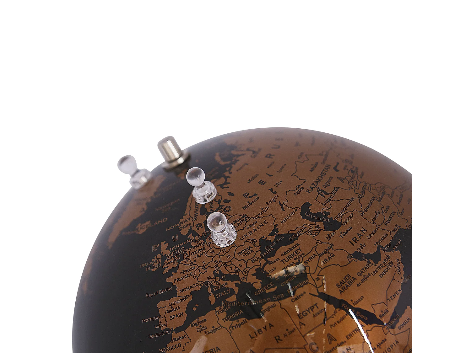 Wereldbol CARTIER Zwart 29 cm