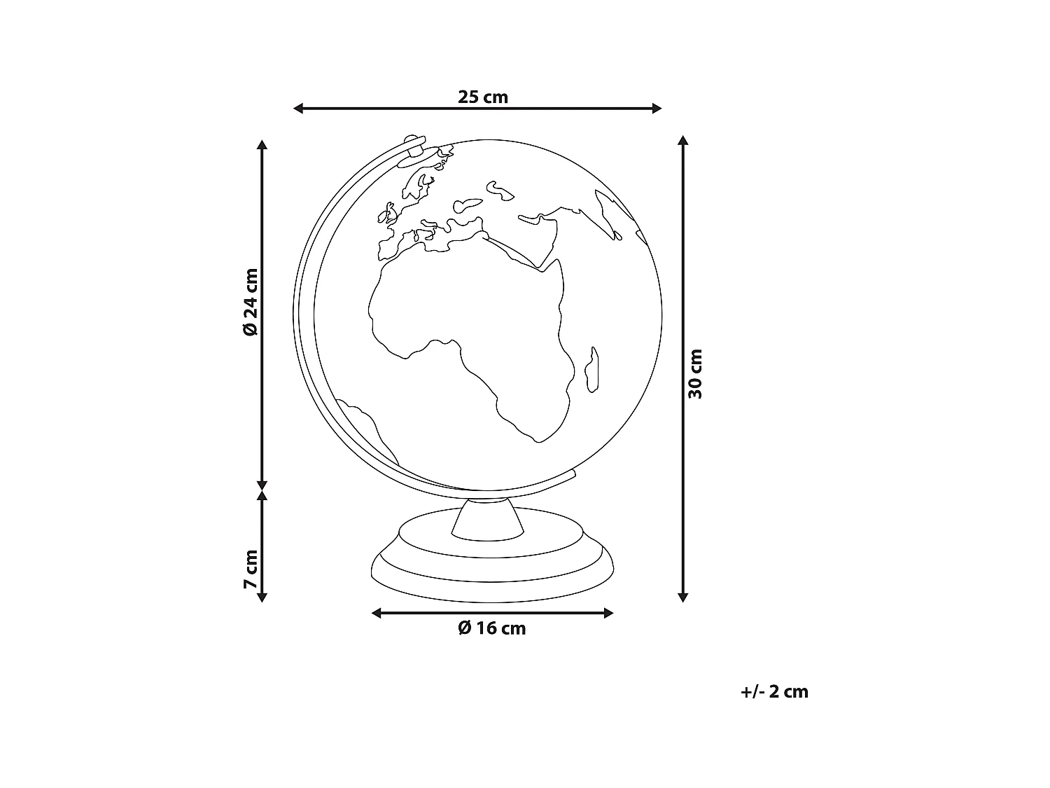 Globe LED VESPUCCI Jaune 30 cm