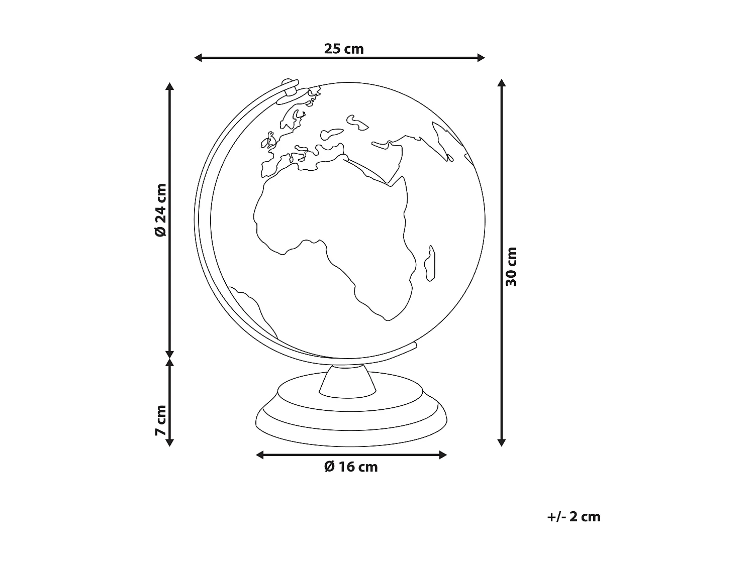 Globe LED VESPUCCI Jaune 30 cm