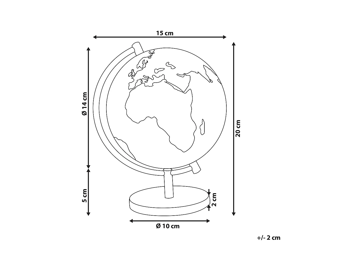 Globe COOK Noir 20 cm