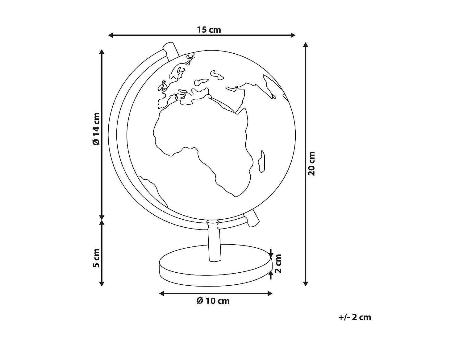 Globe COOK Noir 20 cm