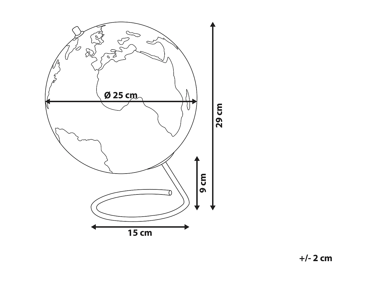 Globe CARTIER Multicolore 29 cm