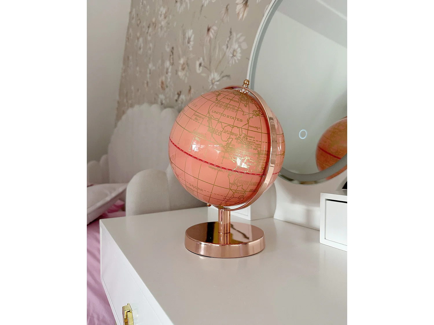 Wereldbol CABOT Roze 28 cm