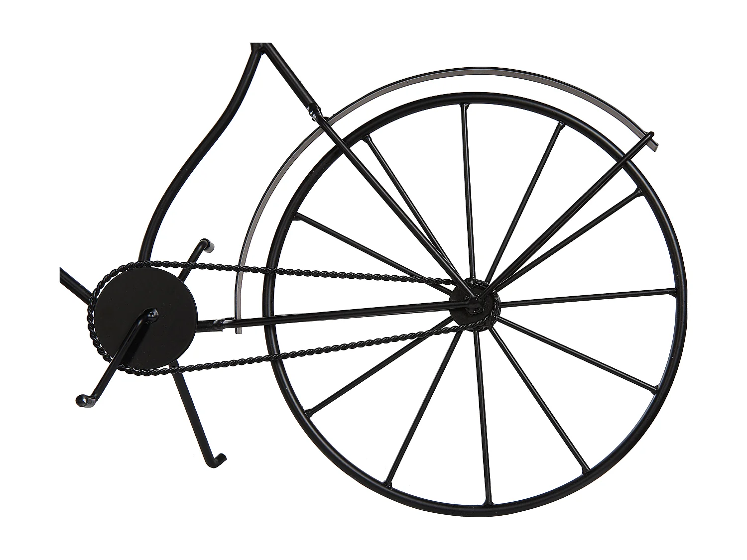 Klok LILLO 59 cm Metaal Zwart
