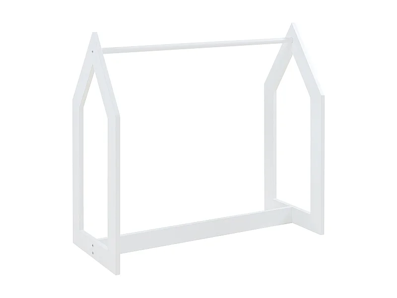Portant à vêtements Værløse de forme cabane pour enfant 78 x 75 x 35 cm blanc [en.casa]