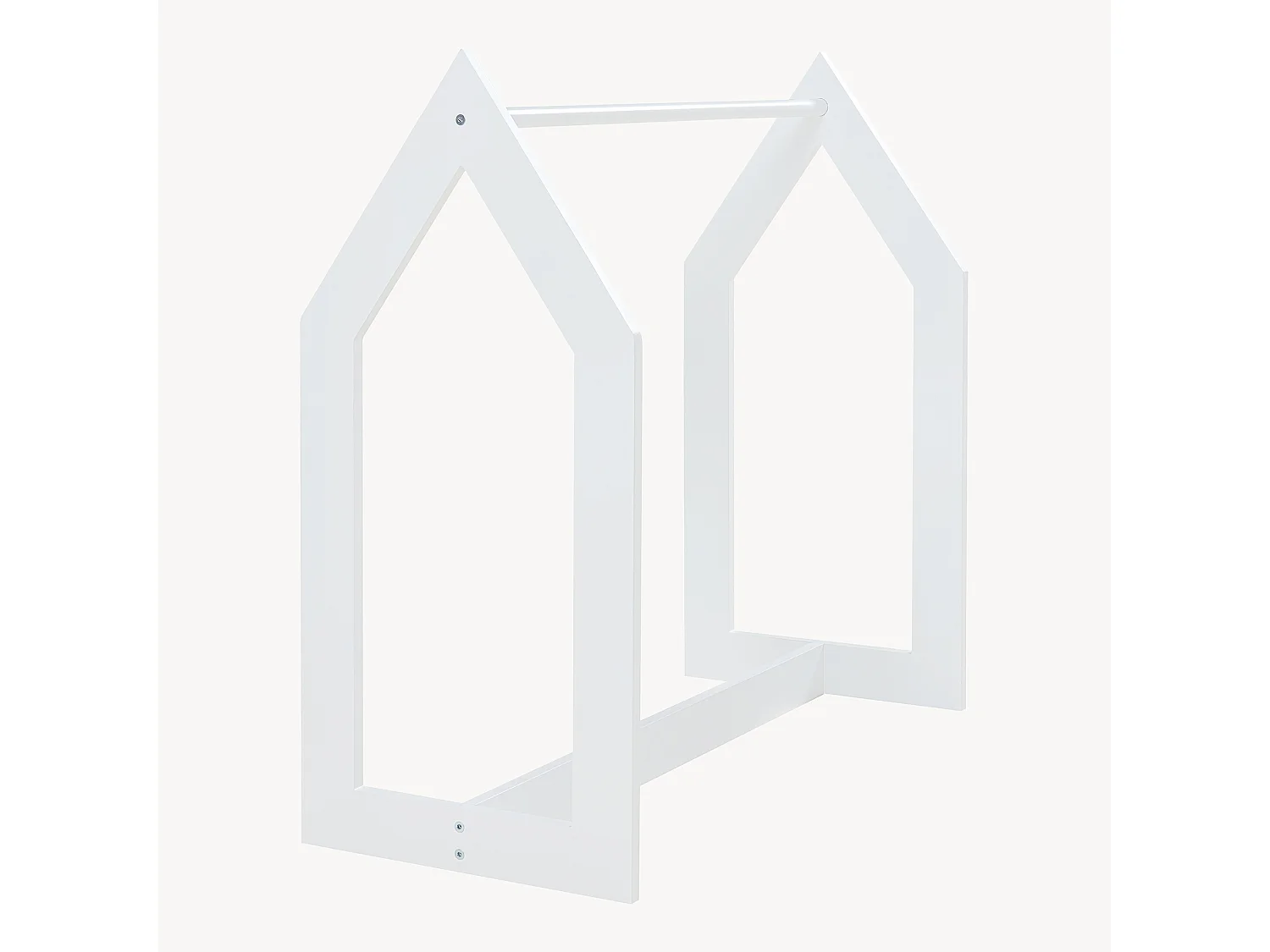 Portant à vêtements Værløse de forme cabane pour enfant 78 x 75 x 35 cm blanc [en.casa]