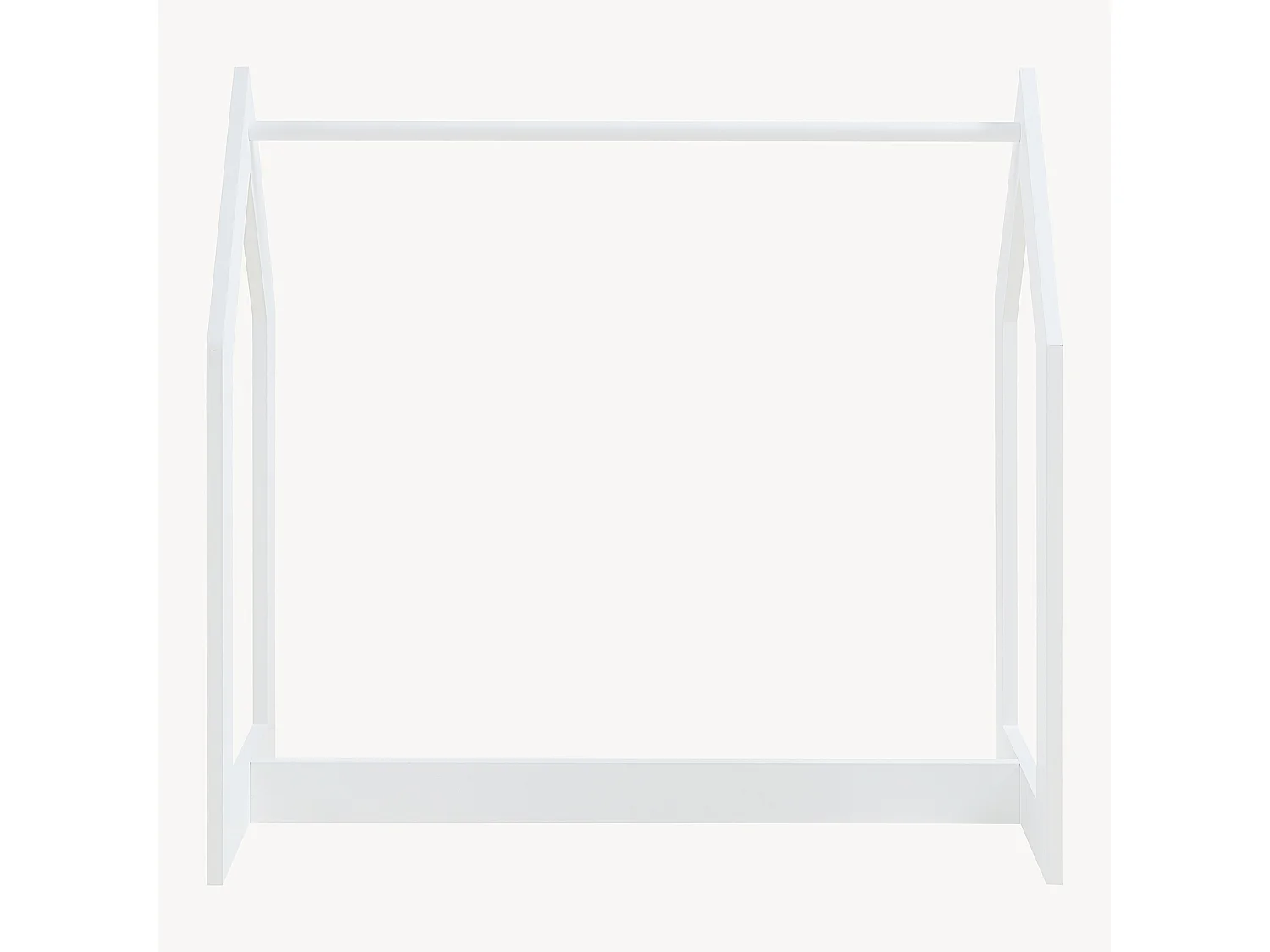 Portant à vêtements Værløse de forme cabane pour enfant 78 x 75 x 35 cm blanc [en.casa]