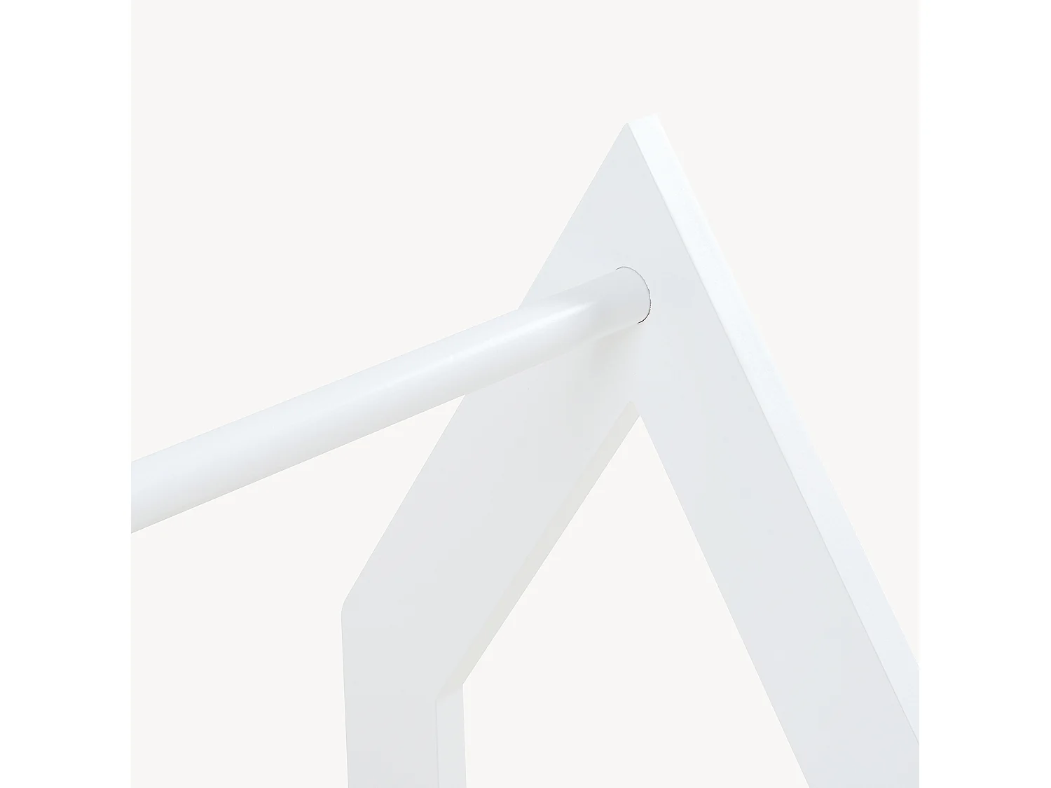 Portant à vêtements Værløse de forme cabane pour enfant 78 x 75 x 35 cm blanc [en.casa]
