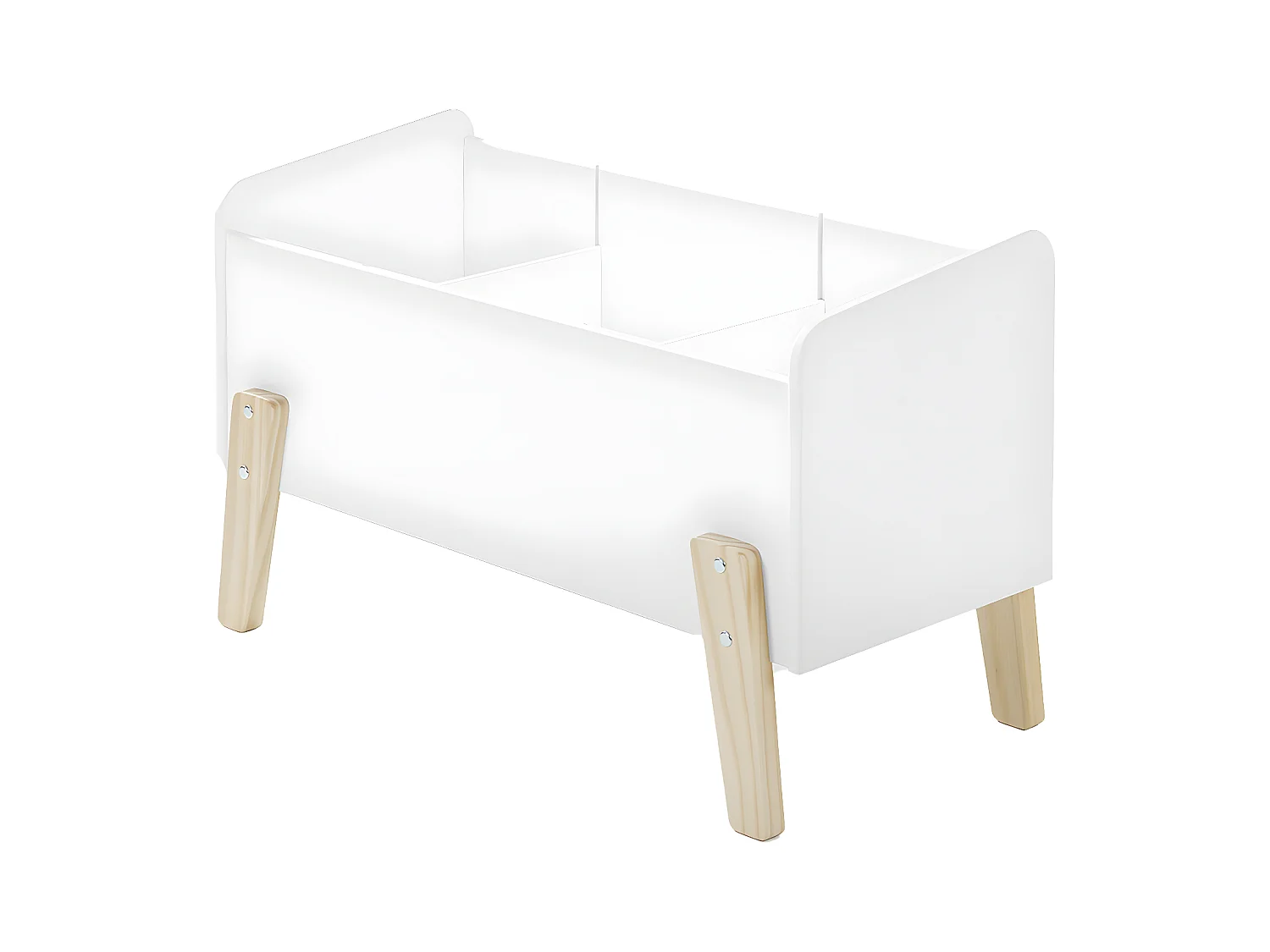 BODHI WHITE - Coffre à Jouets pour Enfant Blanc