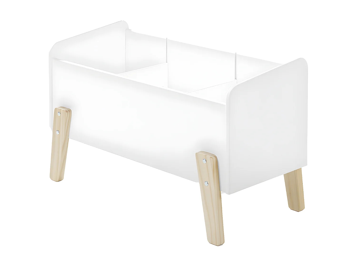 BODHI WHITE - Coffre à Jouets pour Enfant Blanc