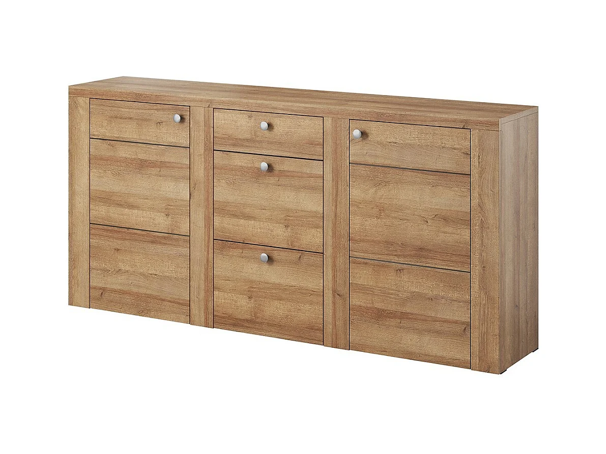 Design buffet 175cm voor woonkamer, eikenkleur, collectie SANTIAGO.
