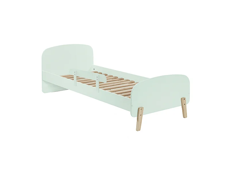 BODHI MINT - Lit 90x200cm avec Barrière de Lit