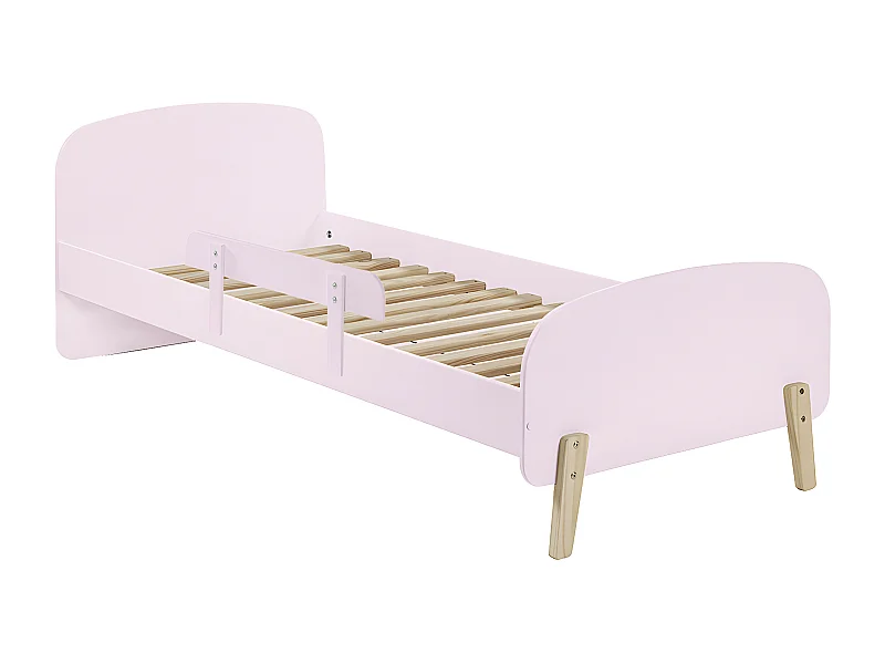 BODHI PINK - Lit 90x200cm avec Barrière de Lit