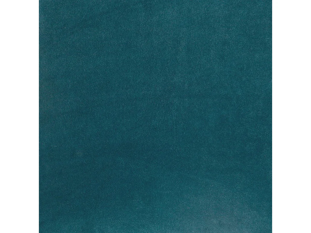 Chaise de table en Velours Bleu et pieds en métal effet bois