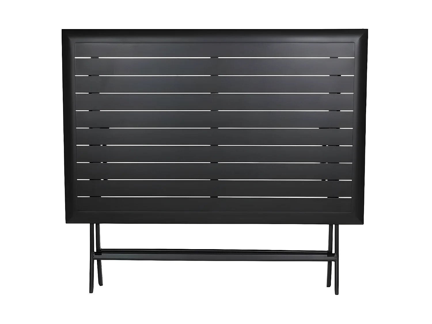 Table alu pliante Azua 4 places graphite Hespéride