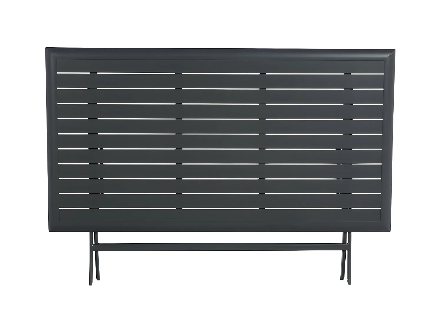 Table aluminium Azua 6 places graphite Hespéride