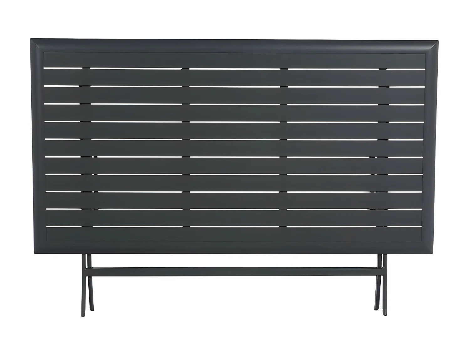 Table aluminium Azua 6 places graphite Hespéride