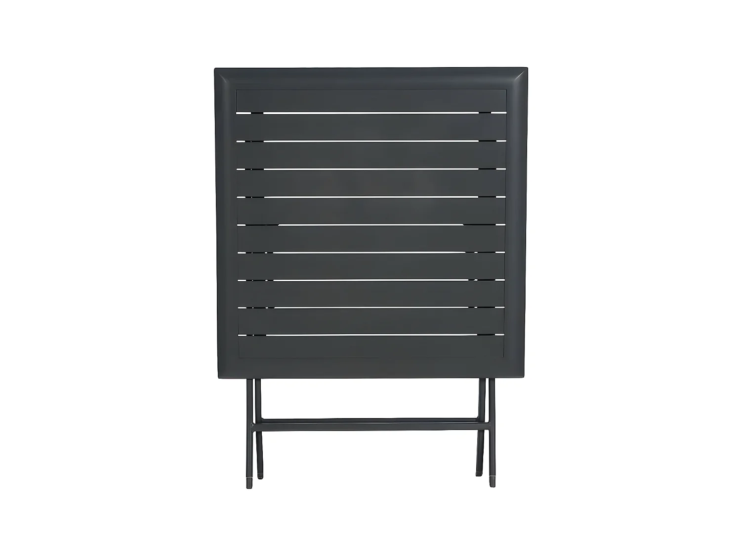 Table alu pliante Azua 2 places graphite Hespéride