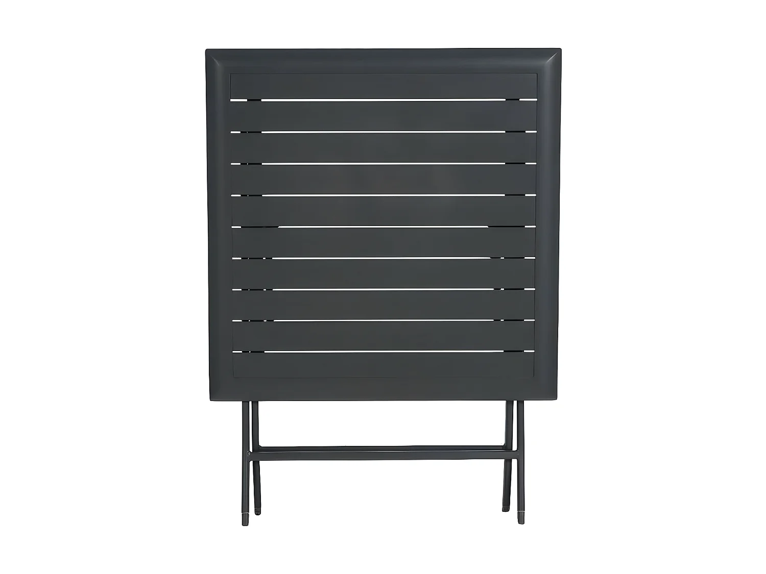 Table alu pliante Azua 2 places graphite Hespéride