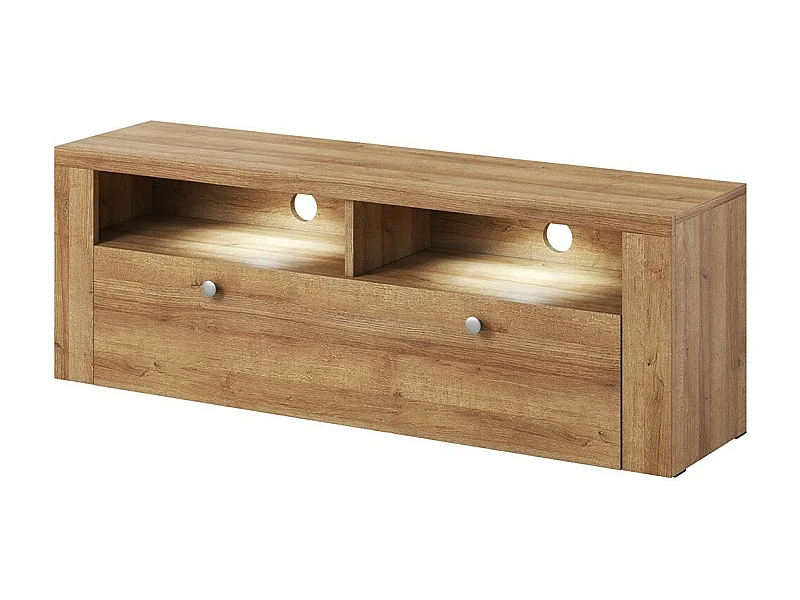 TV-meubel 140cm collectie SANTIAGO. Eikenkleur. 1 Deur