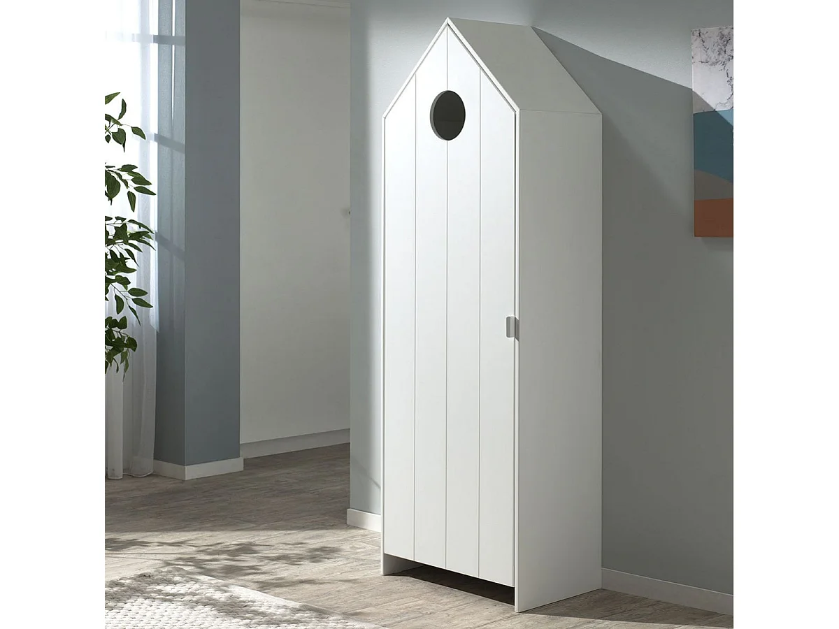 HAVRE - Armoire Cabane de Plage Blanche 1 Porte
