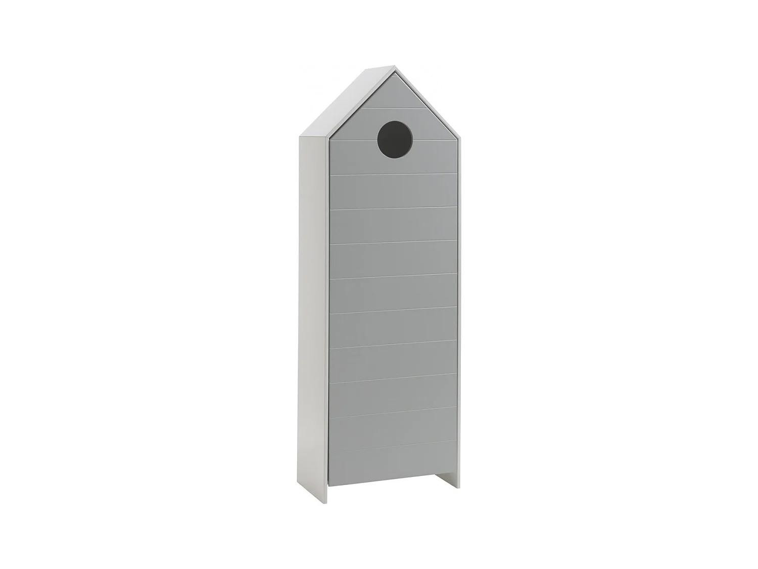 HAVRE - Armoire Cabane de Plage Grise 1 Porte