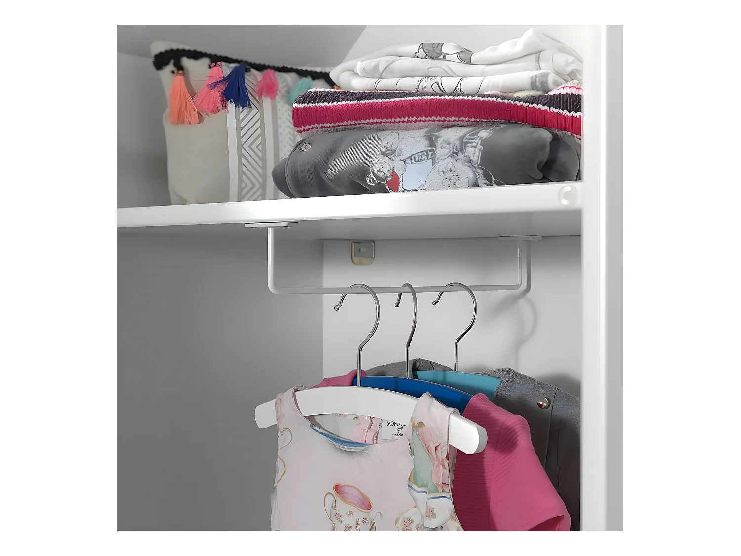 HAVRE - Armoire Cabane de Plage Rose 1 Porte