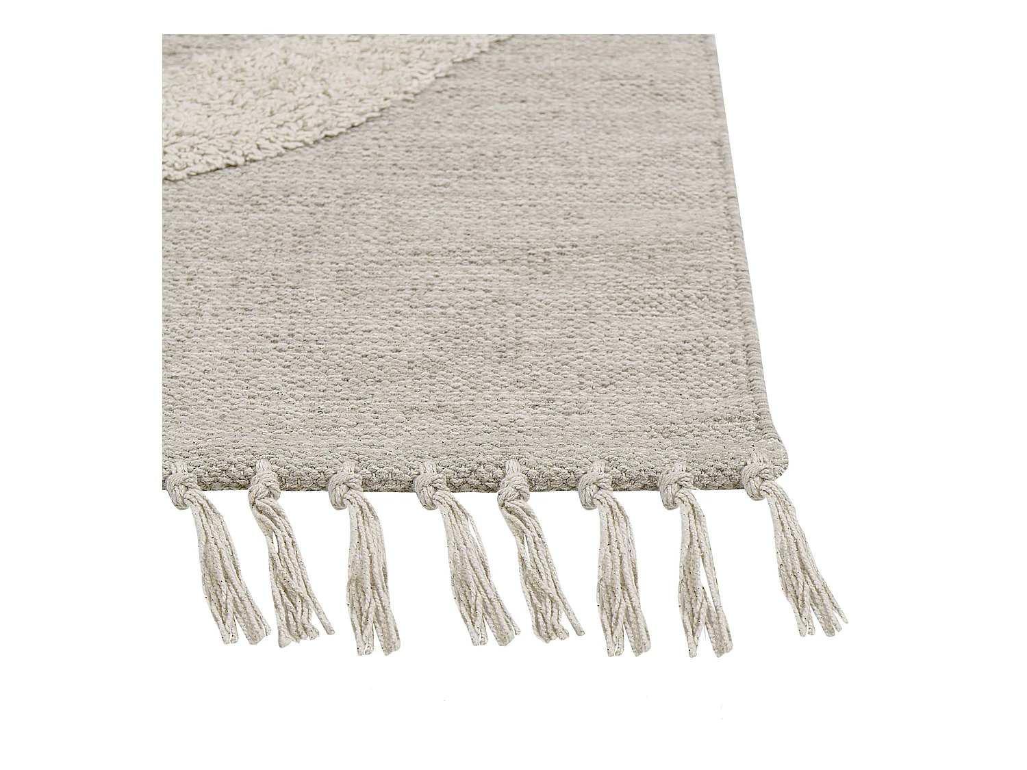 Vloerkleed katoen beige 80 x 150 cm HAKKARI