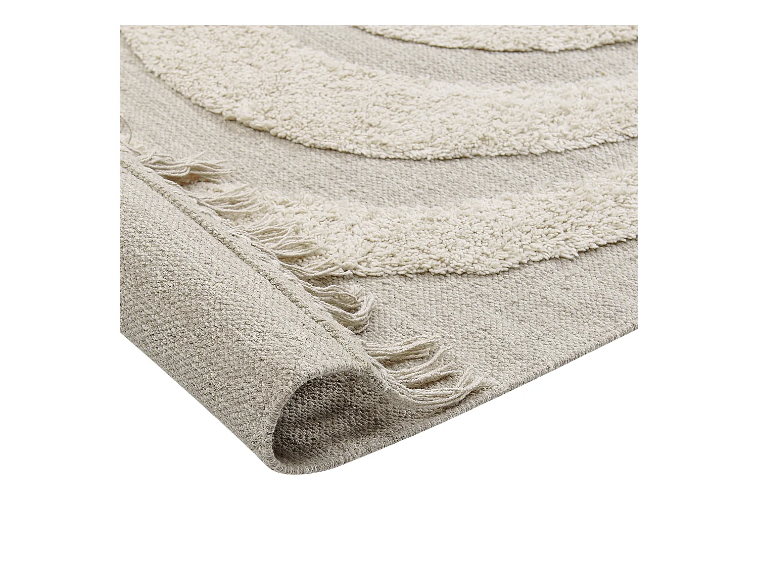 Vloerkleed katoen beige 80 x 150 cm HAKKARI