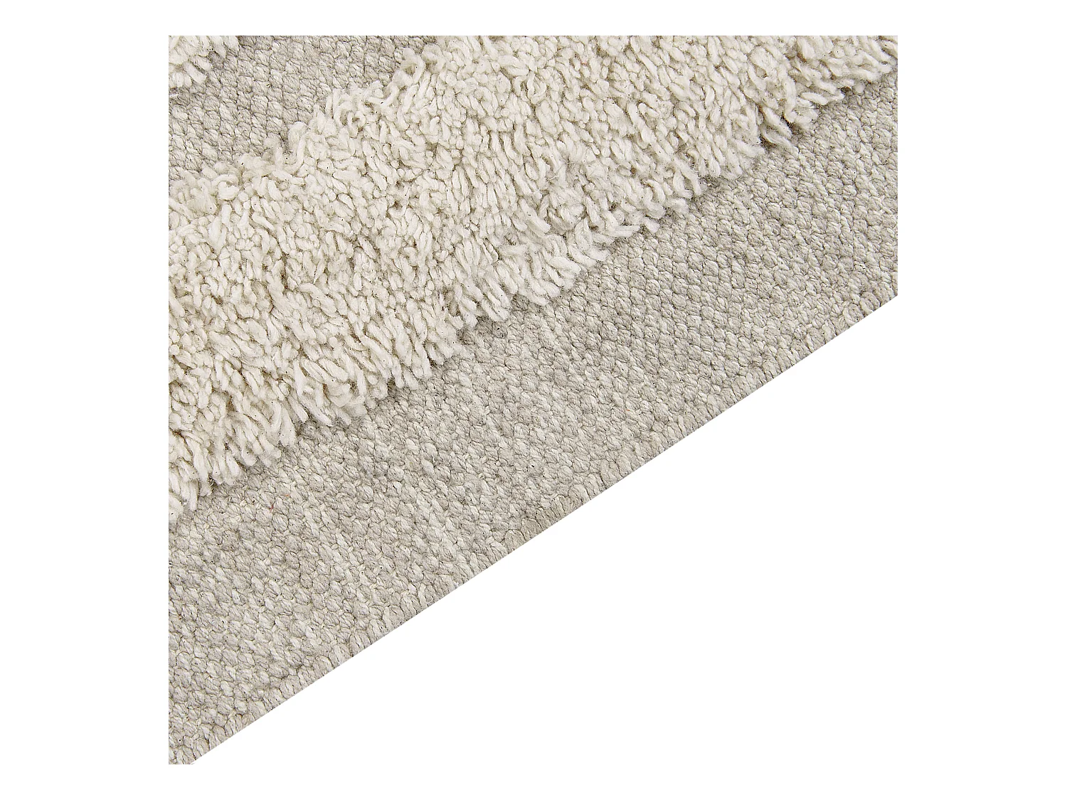 Vloerkleed katoen beige 80 x 150 cm HAKKARI