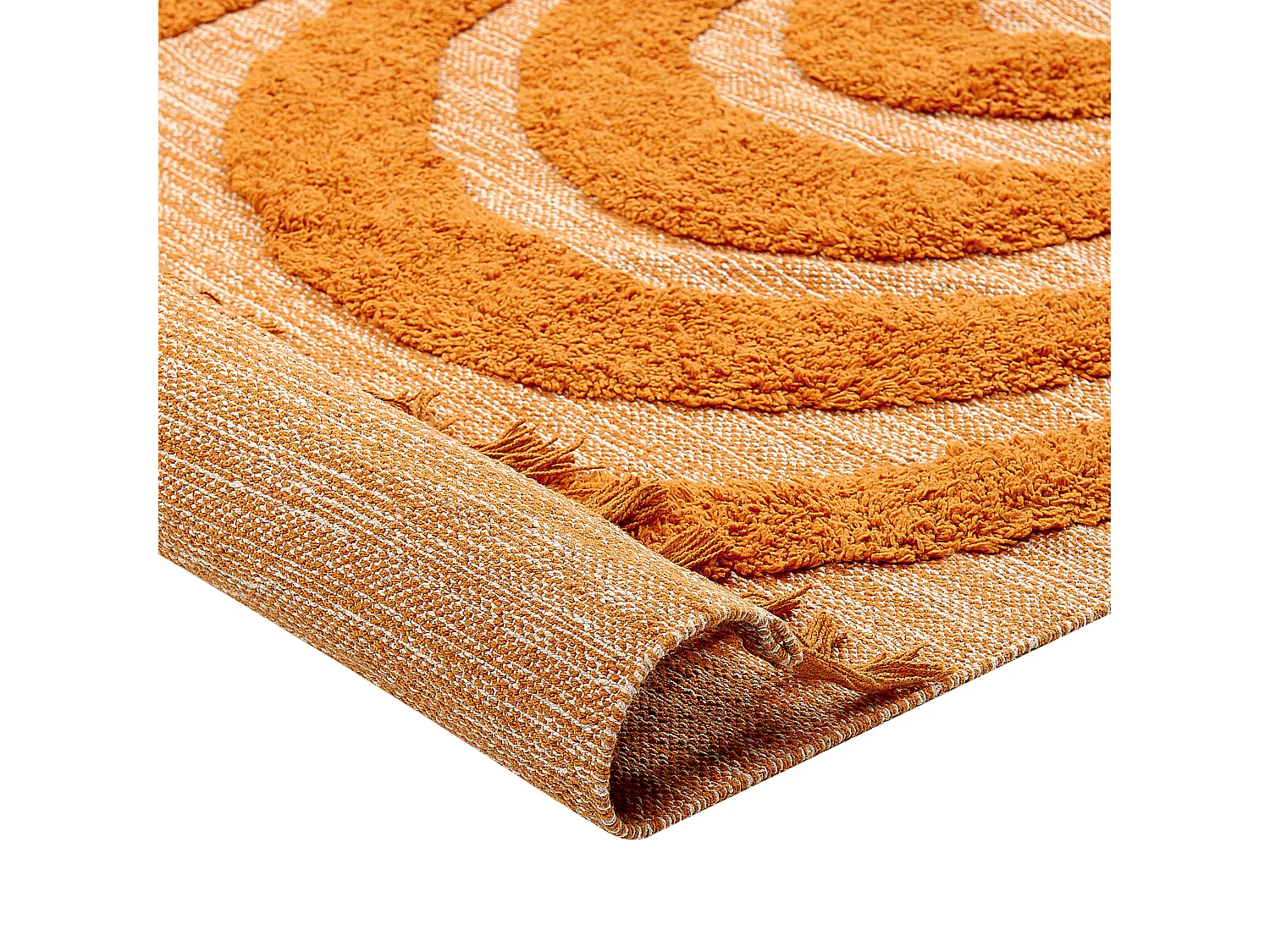 Vloerkleed katoen oranje 80 x 150 cm HAKKARI