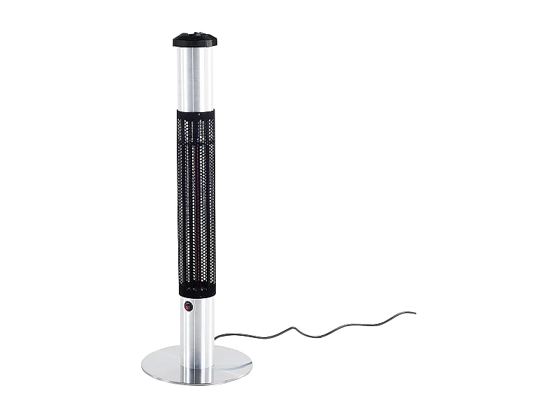 Chauffage de terrasse infrarouge autoportant VEZUVIO 1500 W Noir