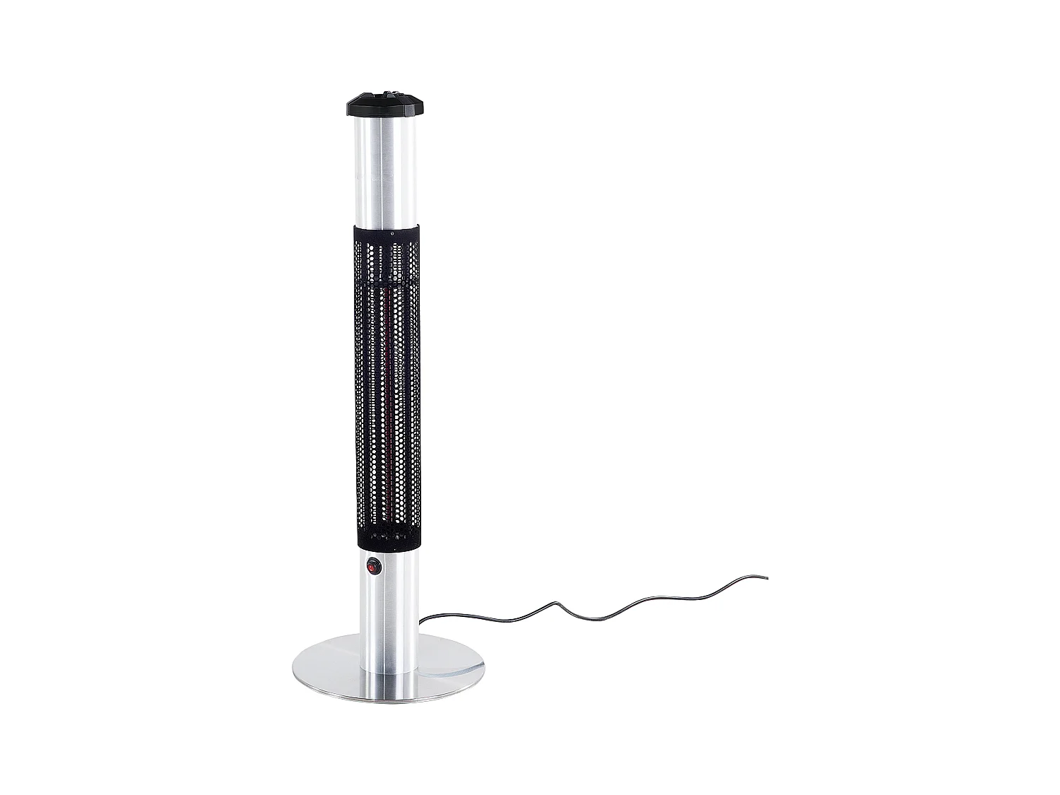 Riscaldatore a infrarossi da patio a piantana VEZUVIO 1500 W Nero