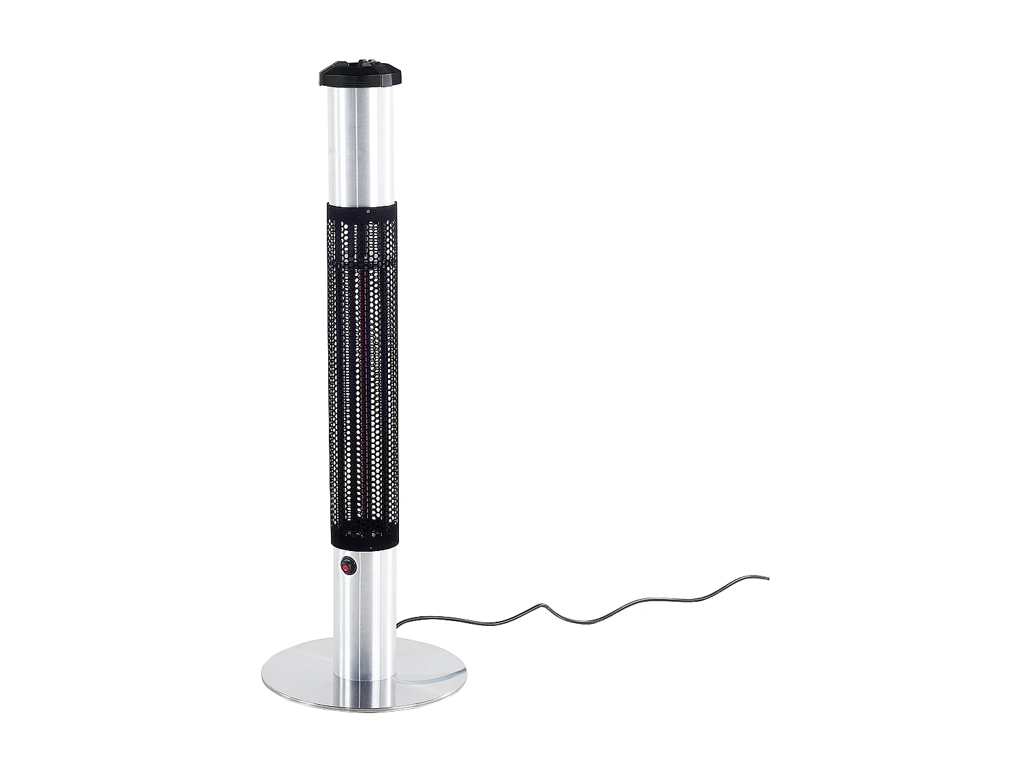 Chauffage de terrasse infrarouge autoportant VEZUVIO 1500 W Noir