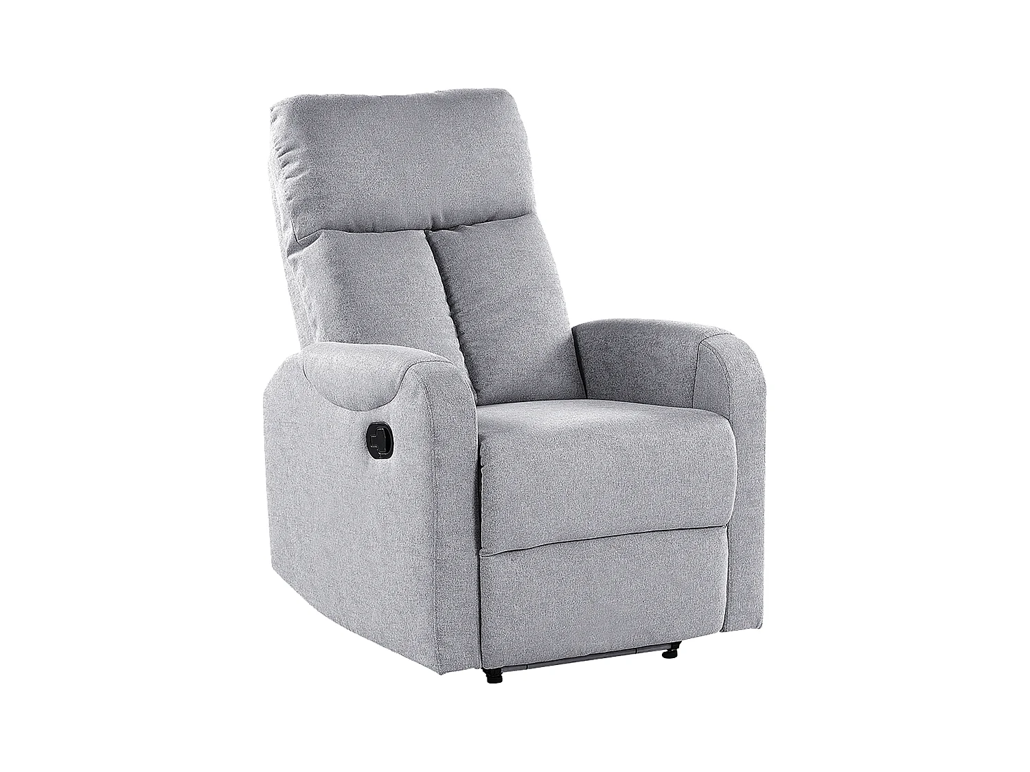 Fauteuil inclinable SOMERO Repose-pieds inclus Tissu Gris