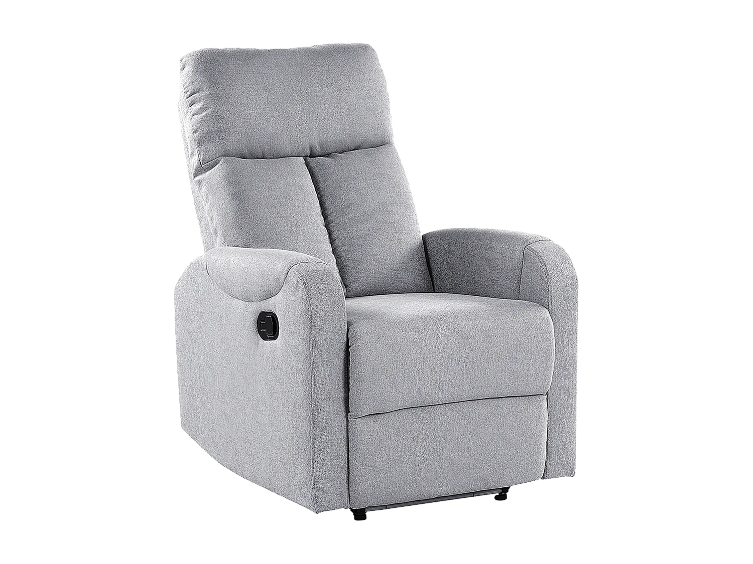 Fauteuil inclinable SOMERO Repose-pieds inclus Tissu Gris