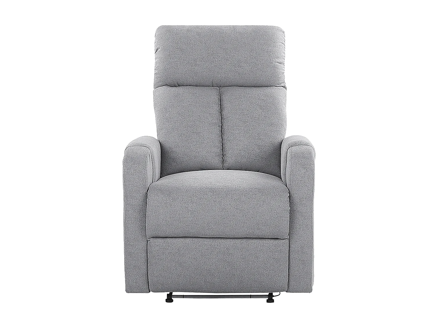 Fauteuil inclinable SOMERO Repose-pieds inclus Tissu Gris